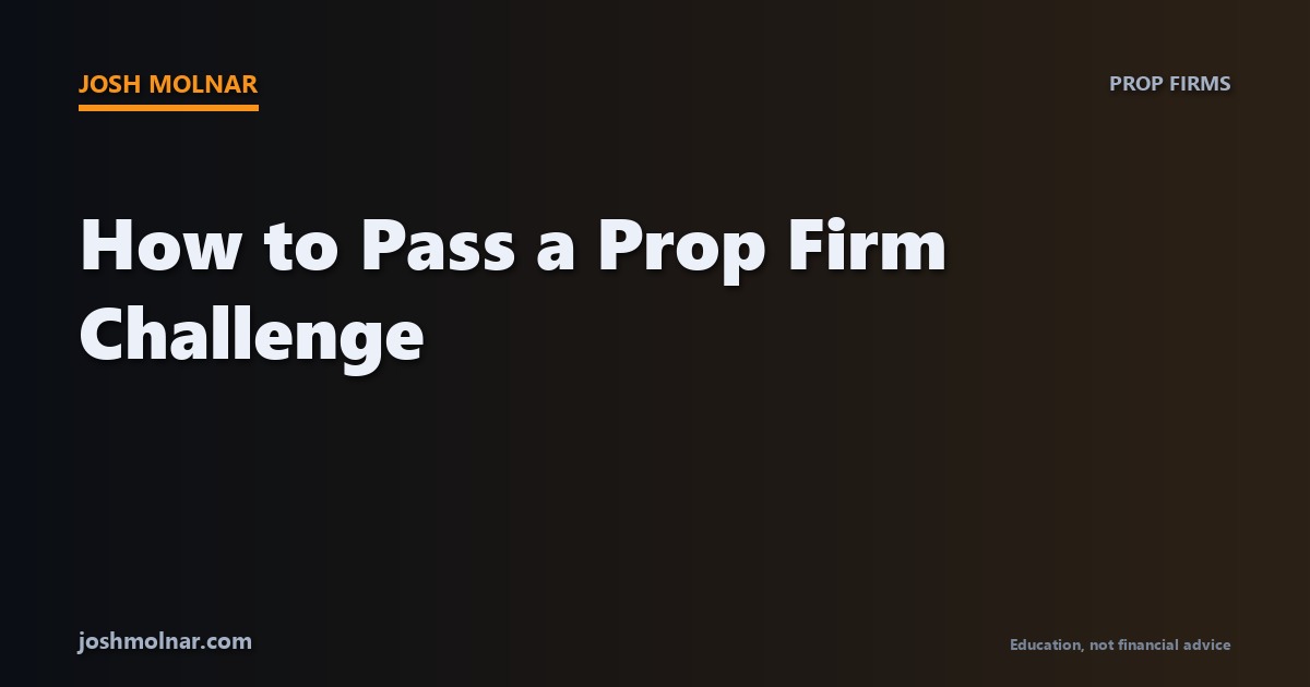 Trader reviewing a prop firm challenge dashboard with risk rules on screen