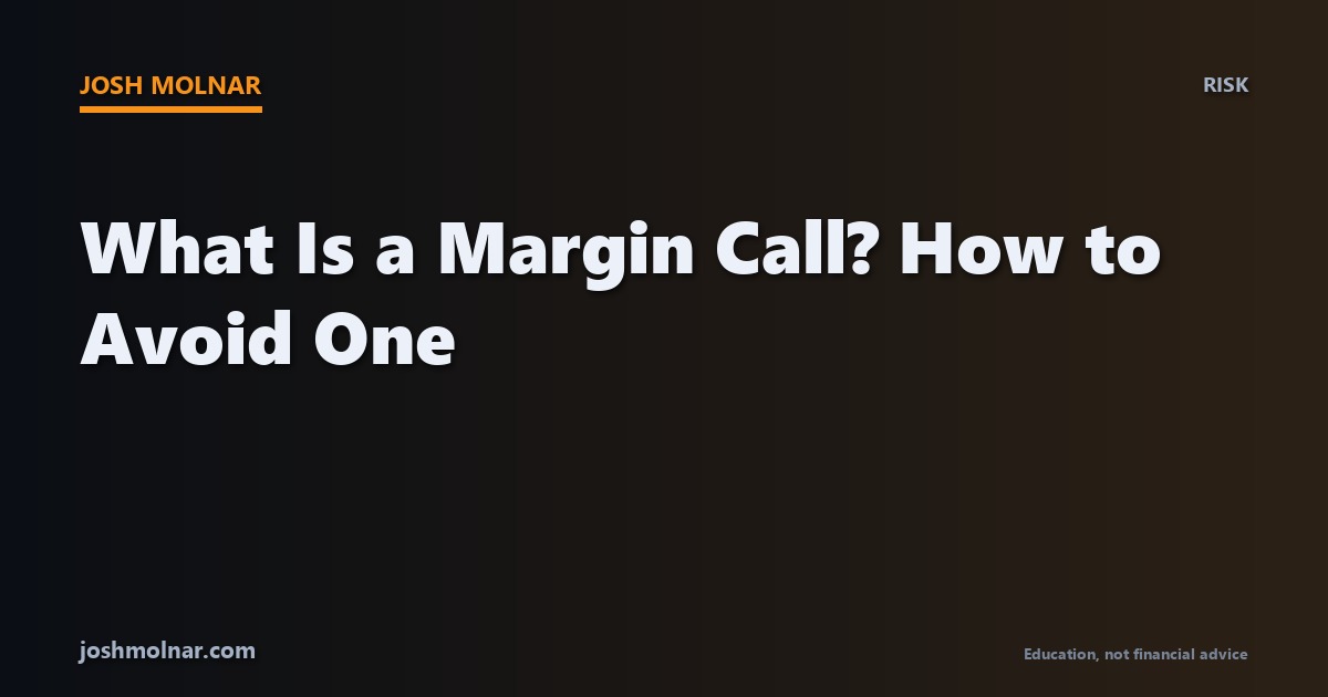 Chart showing margin levels and a margin call warning indicator