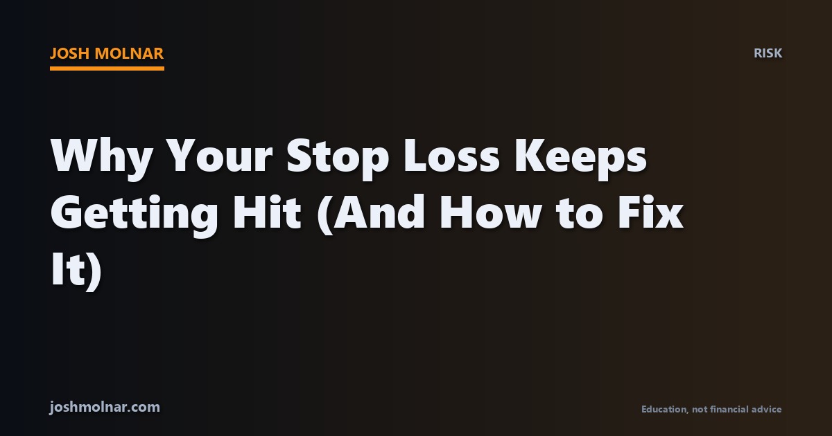 Concept illustration showing why a stop loss keeps getting hit in day trading